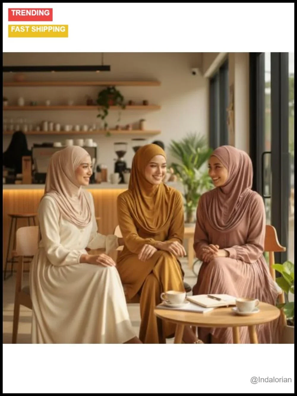 Premium Jersey Hijab Set 3-Pack Soft Breathable Headscarf Wrap Women's